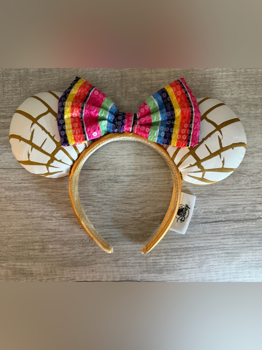 Disney Park Mickey Mouse Ears Mexican Concha Pan Dulce Minnie ears